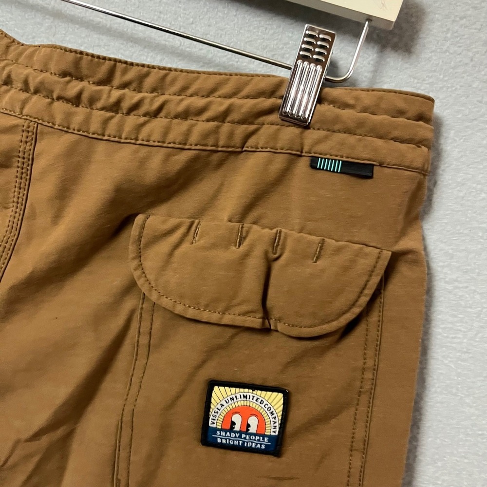 Vissla Solid Sets Board Shorts Mens 34 Brown Upcycled Coconut Stretch M126PSOL